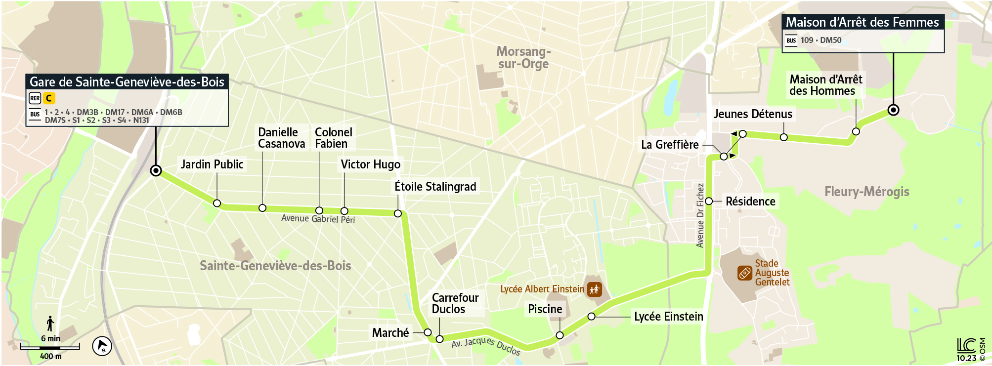 bus 1025 horaires parcours